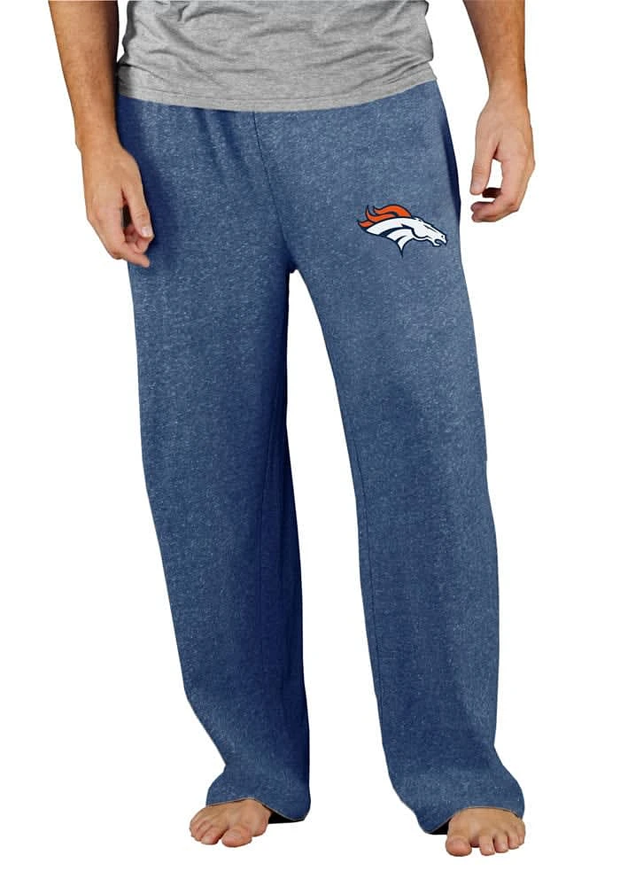 Concepts Sport Denver Broncos Mens Navy Blue Mainstream Terry Sweatpants
