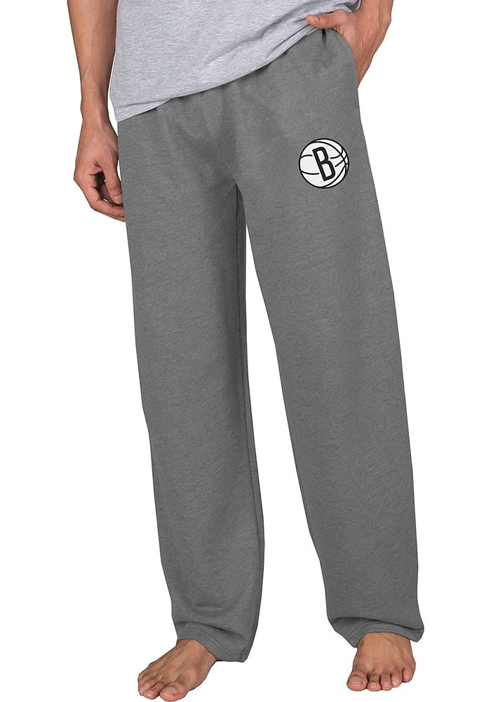 Concepts Sport Brooklyn Nets Mens Grey Mainstream Terry Sweatpants