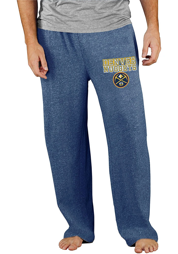 Concepts Sport Denver Nuggets Mens Navy Blue Mainstream Terry Sweatpants