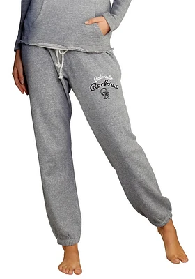 Concepts Sport Colorado Rockies Womens Mainstream Grey Sweatpants