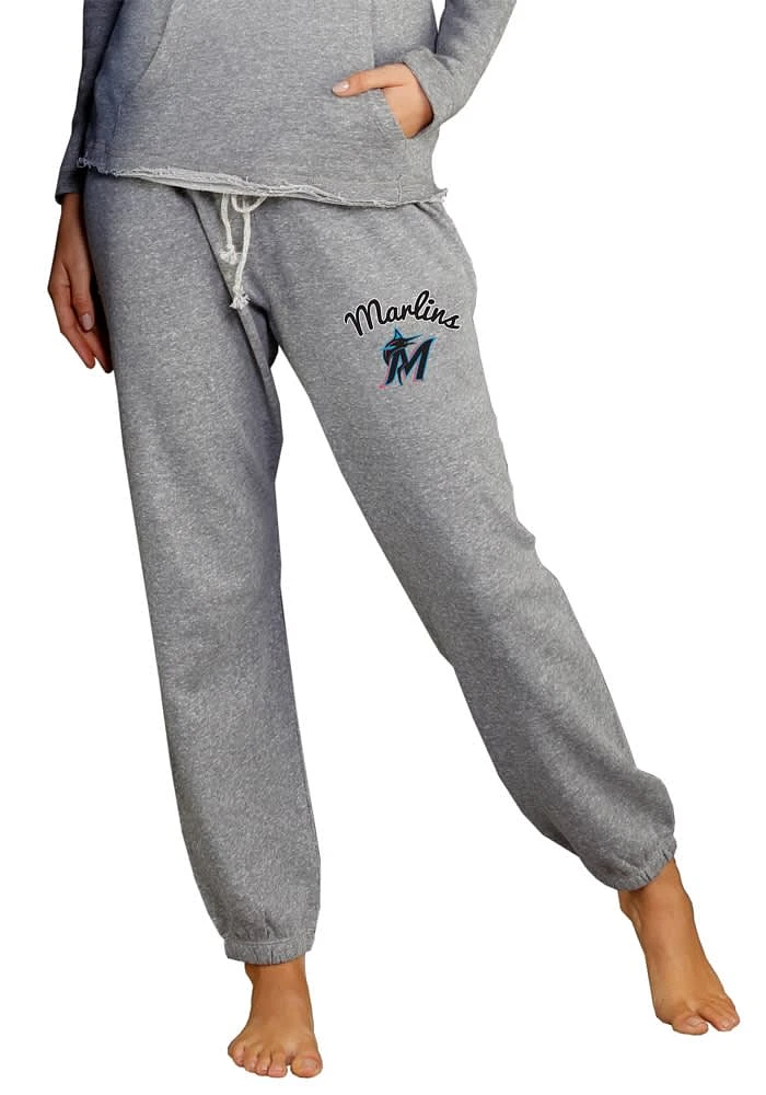 Concepts Sport Miami Marlins Womens Mainstream Grey Sweatpants