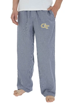 Concepts Sport GA Tech Yellow Jackets Mens Navy Blue Tradition Sleep Pants