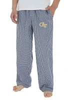 Concepts Sport GA Tech Yellow Jackets Mens Navy Blue Tradition Sleep Pants