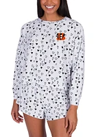 Concepts Sport Cincinnati Bengals Womens White Epiphany PJ Set