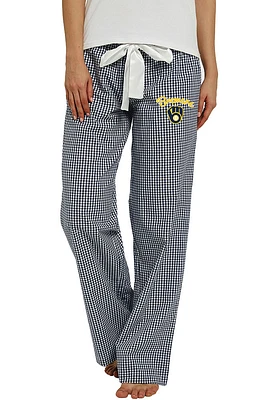 Concepts Sport Milwaukee Brewers Womens Navy Blue Tradition Loungewear Sleep Pants