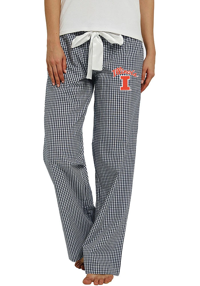 Womens Illinois Fighting Illini Navy Blue Concepts Sport Tradition Loungewear Sleep Pants
