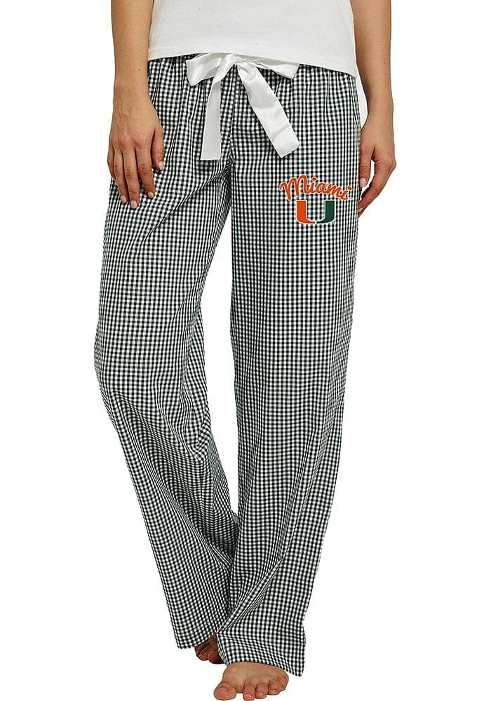 Concepts Sport Miami Hurricanes Womens Green Tradition Loungewear Sleep Pants