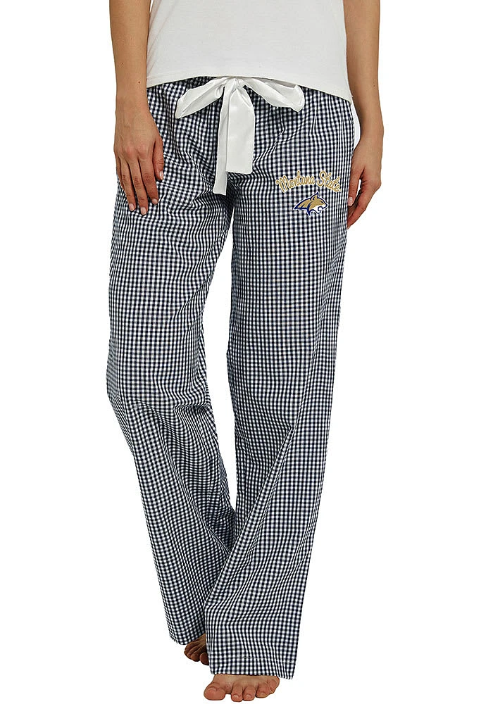 Concepts Sport Montana State Bobcats Womens Navy Blue Tradition Loungewear Sleep Pants