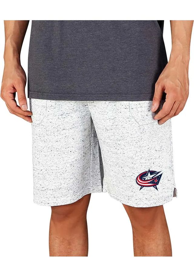 Concepts Sport Columbus Blue Jackets Mens White Throttle Knit Jam Shorts