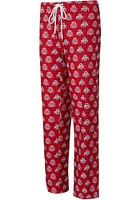 Ohio State Buckeyes Womens Red Record Loungewear Sleep Pants