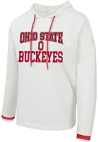 Ohio State Buckeyes Womens White Borough Hooded Sweatshirt