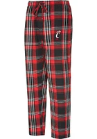 Cincinnati Bearcats Mens Black Region Plaid Sleep Pants