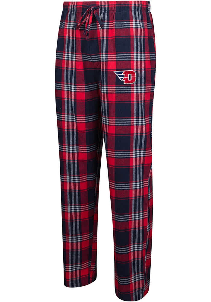 Dayton Flyers Mens Red Region Plaid Sleep Pants