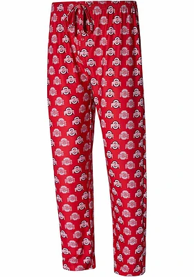 Ohio State Buckeyes Mens Red Record Sleep Pants