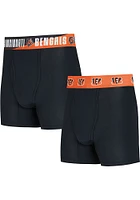 Cincinnati Bengals Mens Black Record Boxer Shorts