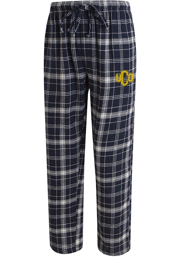 Concepts Sport Central Oklahoma Bronchos Mens Navy Blue Ultimate Plaid Flannel Sleep Pants