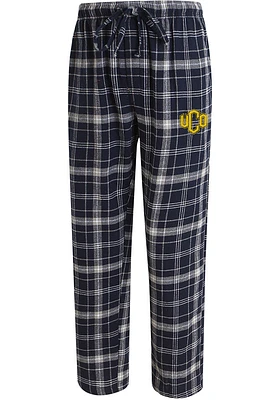 Concepts Sport Central Oklahoma Bronchos Mens Navy Blue Ultimate Plaid Flannel Sleep Pants