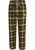 Iowa Hawkeyes Mens Black Ultimate Plaid Flannel Sleep Pants