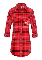 Concepts Sport Detroit Red Wings Womens Flannel Loungewear Sleep Shirt