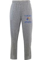 Concepts Sport Kansas Jayhawks Mens Grey Mainstream Fashion Sweatpants