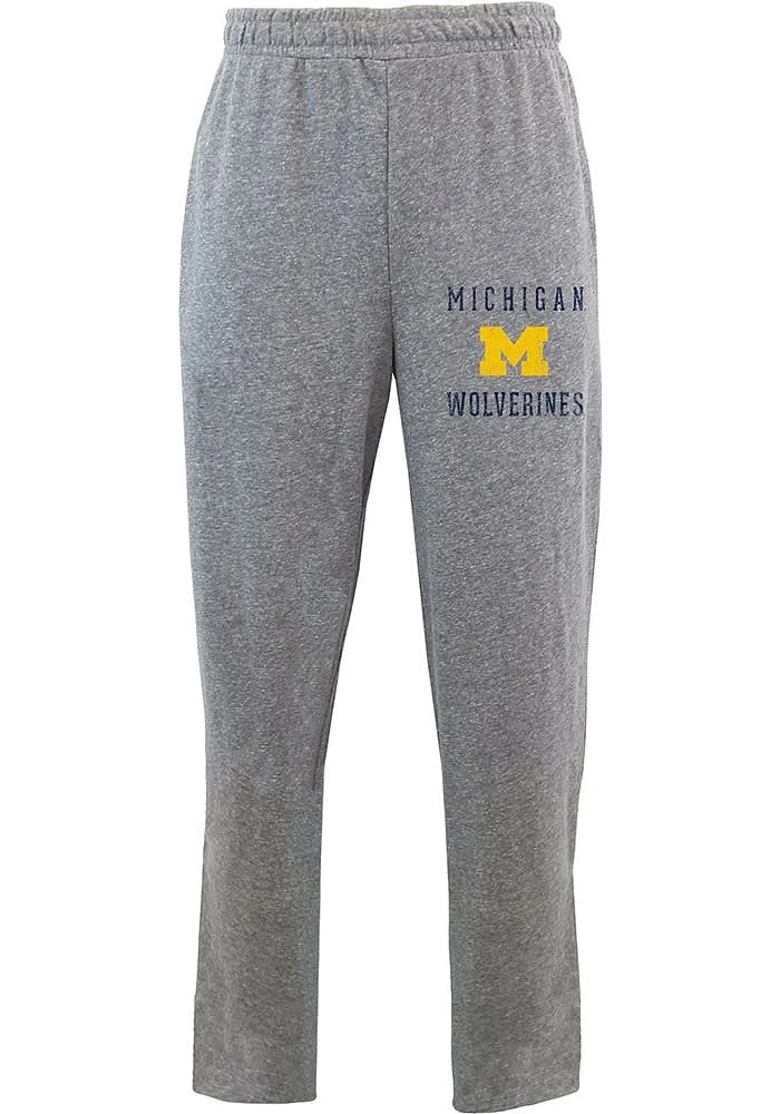 Concepts Sport Michigan Wolverines Mens Grey Mainstream Fashion Sweatpants