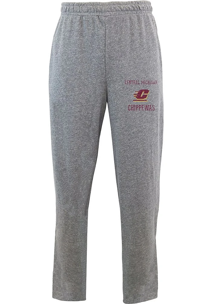 Concepts Sport Central Michigan Chippewas Mens Grey Mainstream Fashion Sweatpants