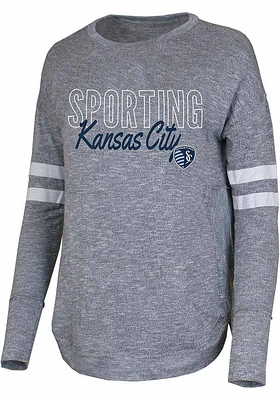 Concepts Sport Sporting Kansas City Womens Grey Marble Loungewear Sleep Shirt