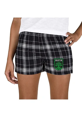Concepts Sport Austin FC Womens Black Ultimate Flannel Shorts