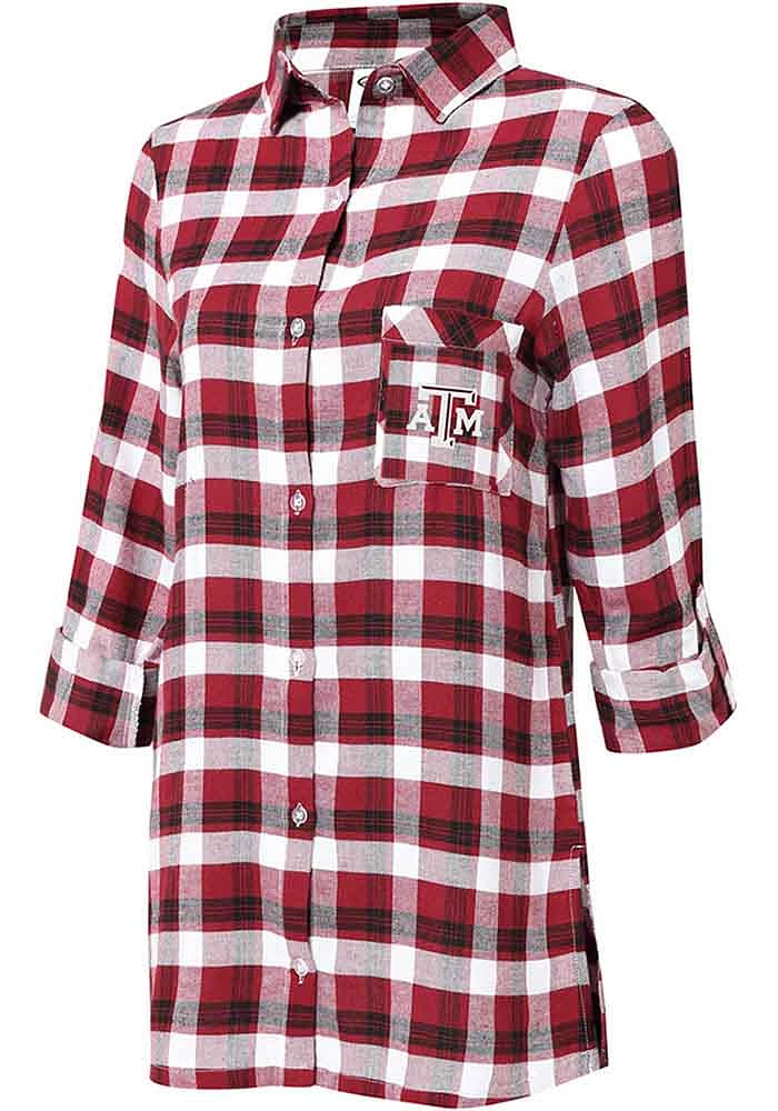 Texas A&M Aggies Womens Maroon Piedmont Loungewear Sleep Shirt