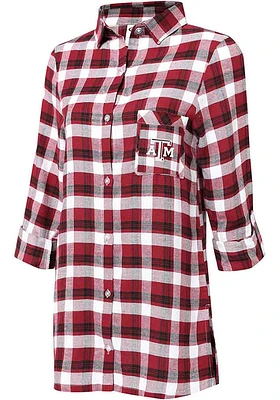 Texas A&M Aggies Womens Maroon Piedmont Loungewear Sleep Shirt