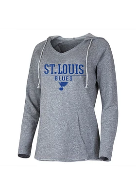 Concepts Sport St Louis Blues Womens Grey Mainstream Hooded Sweatshirt