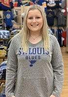 Concepts Sport St Louis Blues Womens Grey Mainstream Hooded Sweatshirt