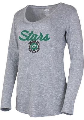 Concepts Sport Dallas Stars Womens Grey Layover Loungewear Sleep Shirt