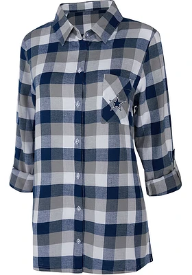 Dallas Cowboys Womens Navy Blue Breakout Loungewear Sleep Shirt