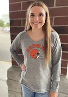 Cleveland Browns Womens Grey Mainstream Hooded Sweatshirt