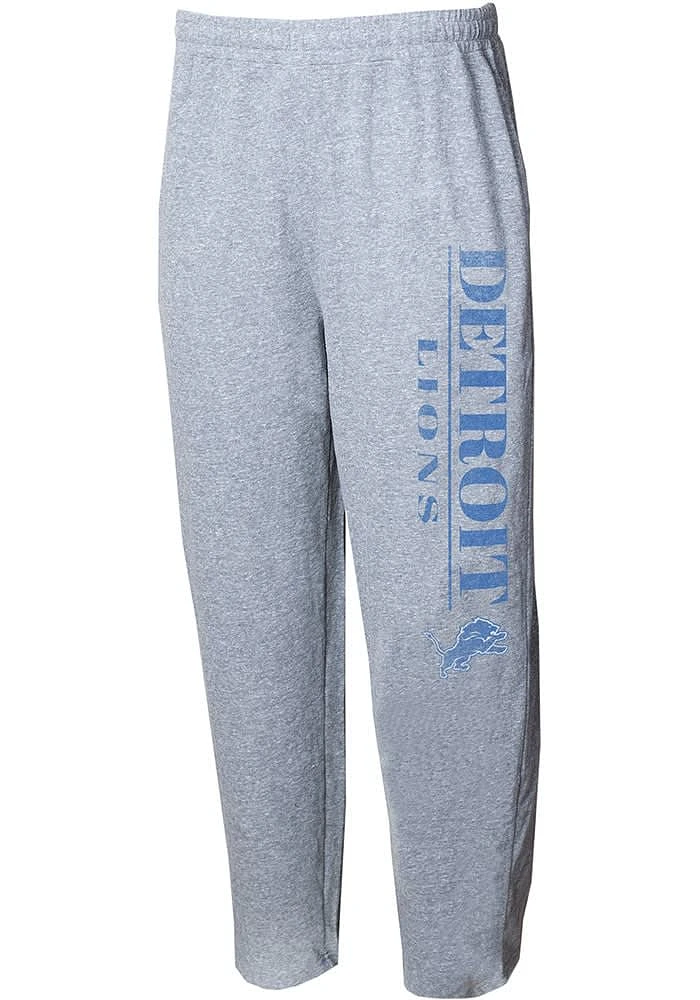 Concepts Sport Detroit Lions Mens Grey Mainstream Wordmark Fashion Sweatpants