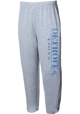 Concepts Sport Detroit Lions Mens Grey Mainstream Wordmark Fashion Sweatpants