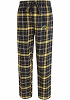 Drexel Dragons Mens Navy Blue Plaid Flannel Sleep Pants