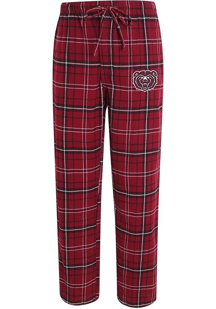 Concepts Sport Missouri State Bears Mens Maroon Plaid Flannel Sleep Pants
