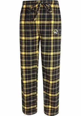 Missouri Tigers Mens Black Plaid Flannel Sleep Pants