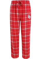Concepts Sport Oklahoma Sooners Mens Crimson Plaid Flannel Sleep Pants
