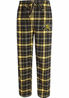 Concepts Sport Wichita State Shockers Mens Black Plaid Flannel Sleep Pants