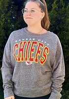 Concepts Sport Kansas City Chiefs Womens Grey Mainstream Classic Crew Sweatshirt