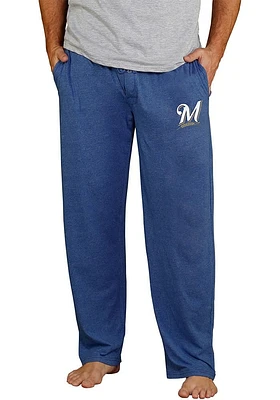 Concepts Sport Milwaukee Brewers Mens Navy Blue Quest Sleep Pants