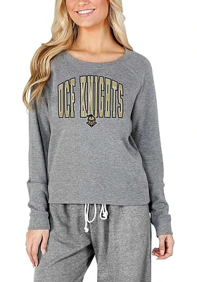 Concepts Sport UCF Knights Womens Grey Mainstream Crew Sweatshirt