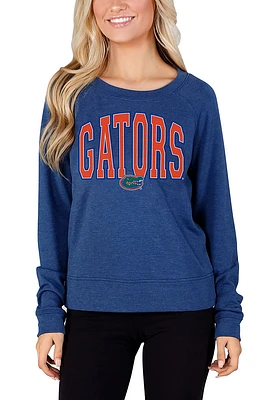 Concepts Sport Florida Gators Womens Blue Mainstream Crew Sweatshirt