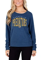 Concepts Sport Nashville Predators Womens Navy Blue Mainstream Crew Sweatshirt