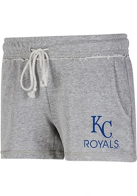 Concepts Sport Kansas City Royals Womens Grey Mainstream Shorts