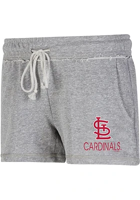 Concepts Sport St Louis Cardinals Womens Grey Mainstream Shorts