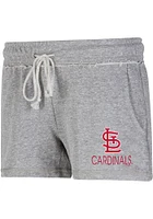 Concepts Sport St Louis Cardinals Womens Grey Mainstream Shorts